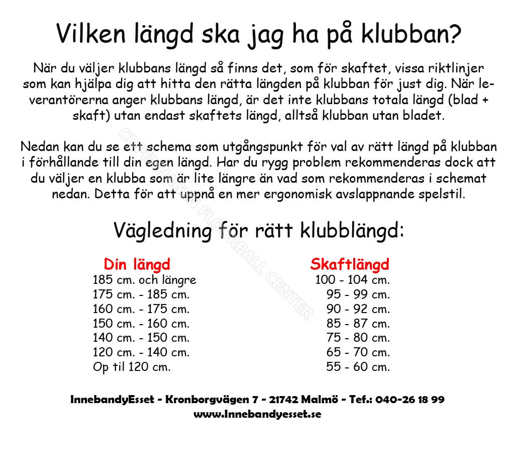 rätt längd på innebandyklubba rätt längd på innebandyklubba